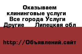 Оказываем клининговые услуги! - Все города Услуги » Другие   . Липецкая обл.